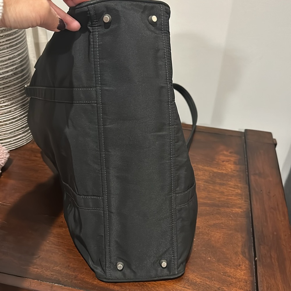 PRADA Black Tessuto Nylon with Silver Hardware Shoulder Bag - Picture 15 of 15